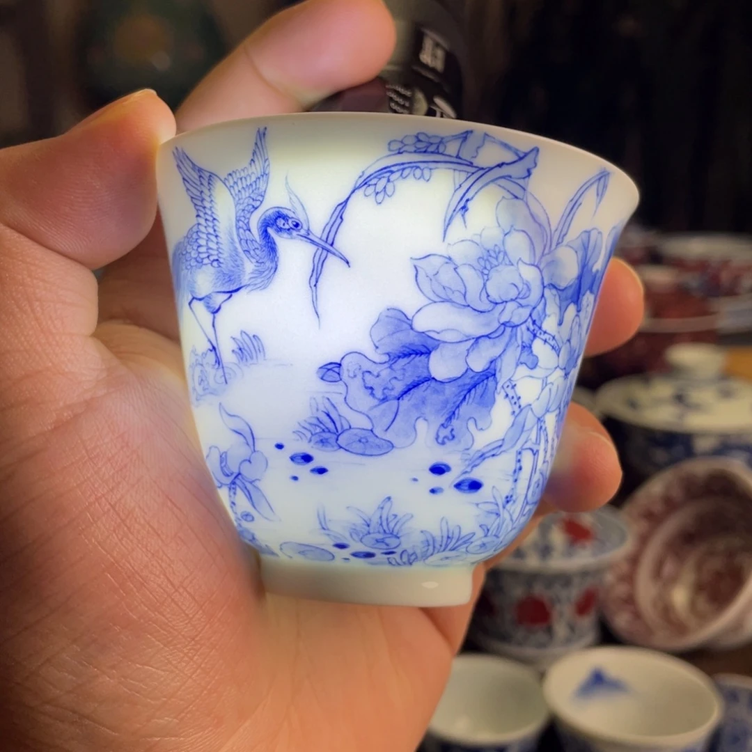 九段花鸟杯子系列