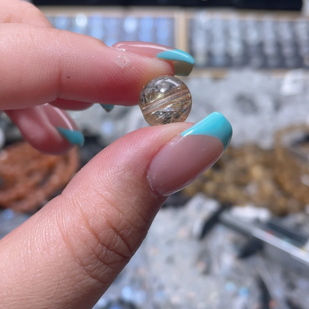未镶嵌手链水晶维纳斯金发晶单珠10.8mm