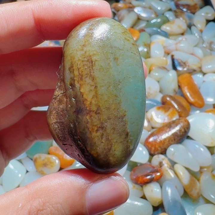 和田玉未镶嵌挂件43克