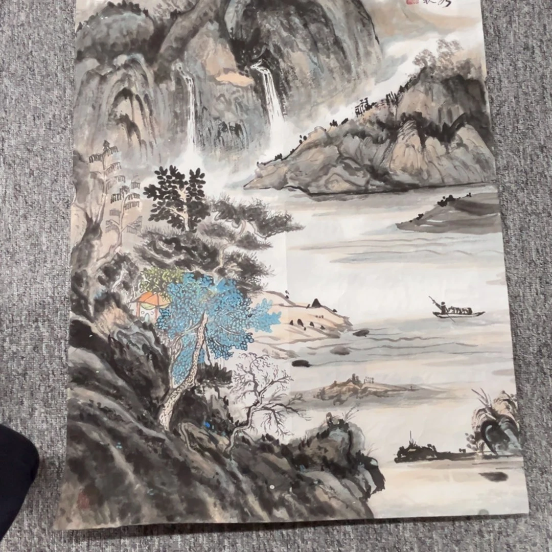 国画绘画作品多次参加全国68.50