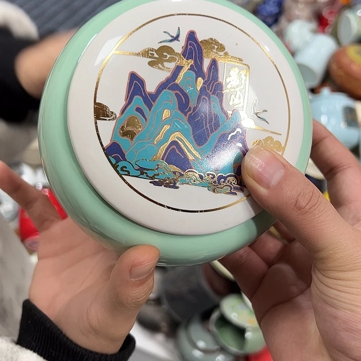 茶叶罐陶瓷家用储物罐瑕疵福利品介意勿拍