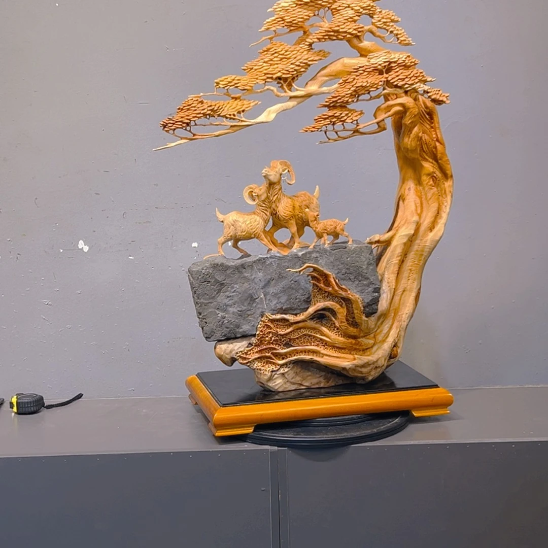 洋***6柏木（崖柏）木雕艺术作品欣赏