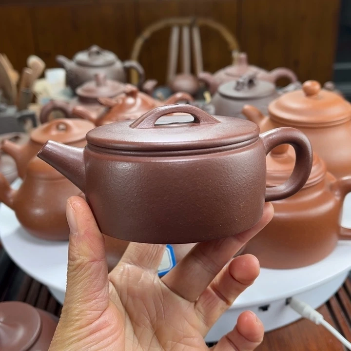 紫砂茶壶紫砂花茶