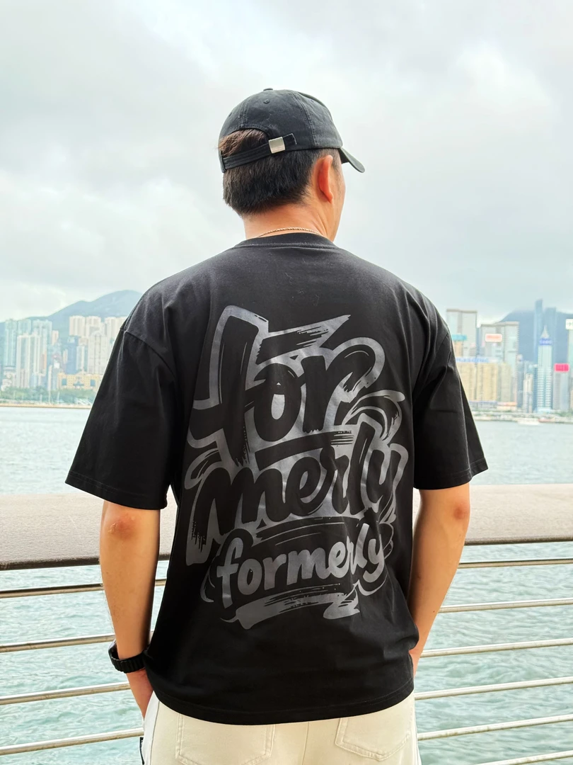 POW短袖索罗纳休闲T恤黑色半袖formerly印花宽松透气简约T恤百搭