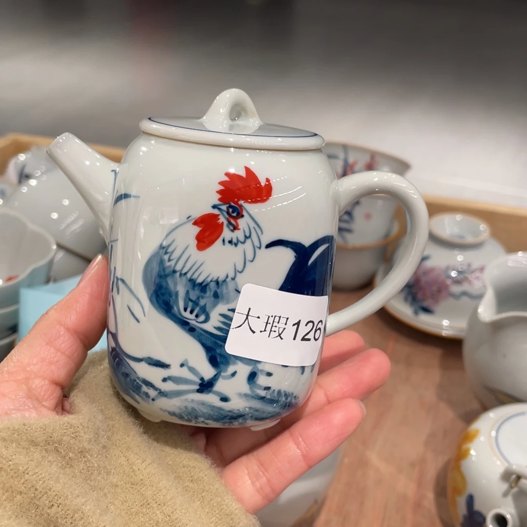 有瑕釉下彩纯手绘