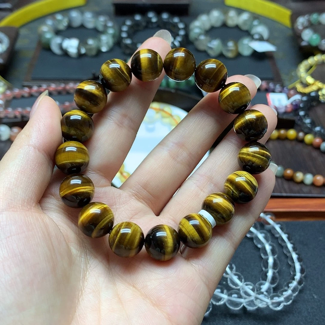 静***深木变石（虎睛石）未镶嵌手链手链