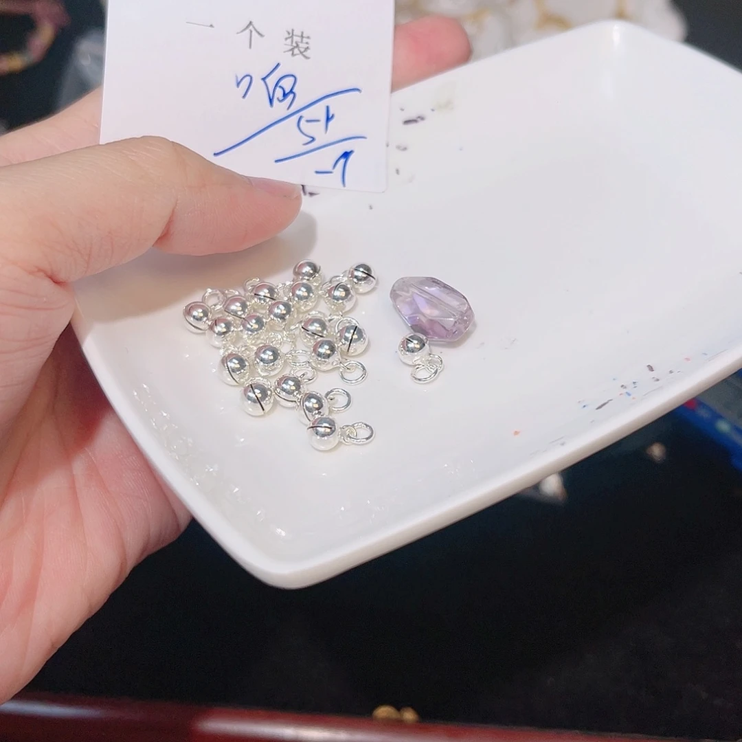 水晶珠宝半成品银S925镶嵌2