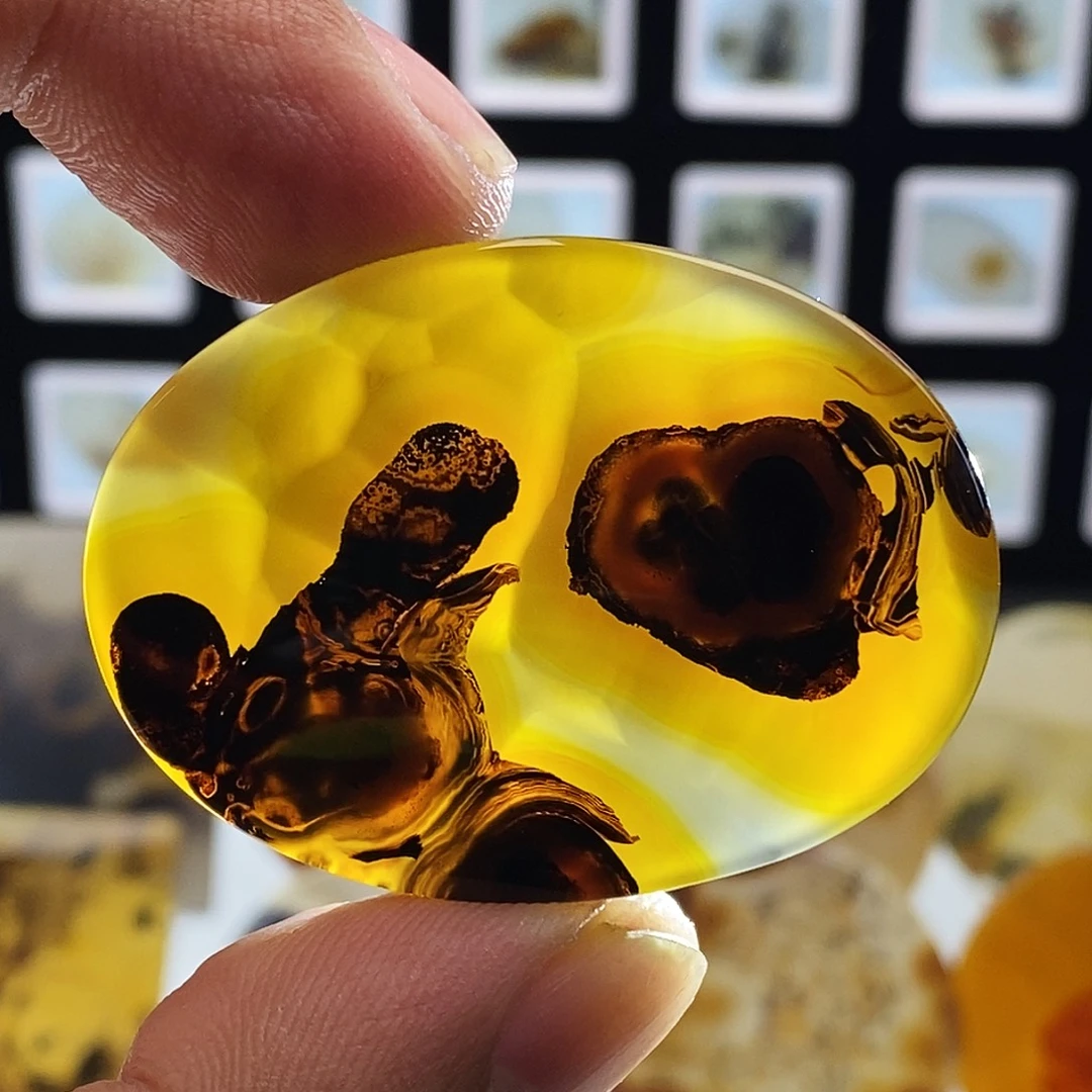 财***多玛瑙/玉髓未镶嵌吊坠(不含链)