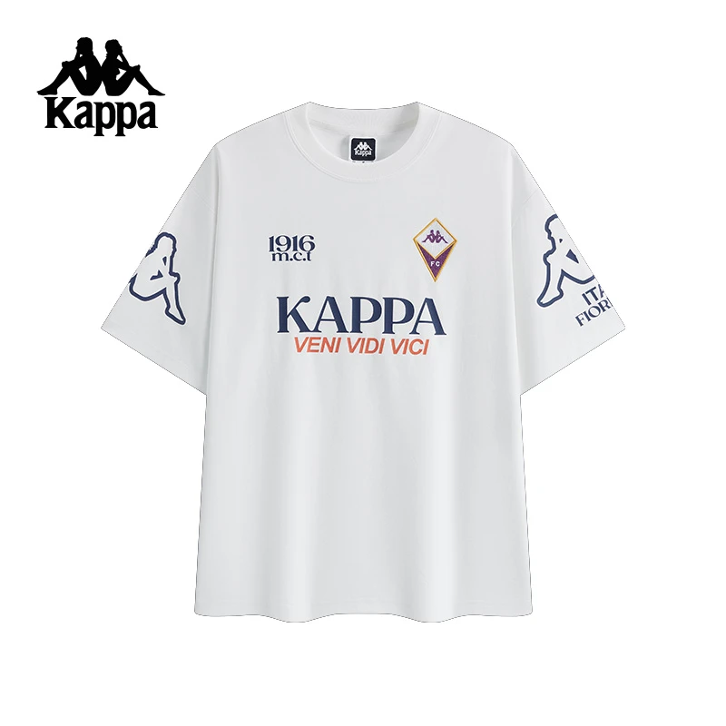 Kappa/卡帕时尚运动夏天短袖t恤圆领宽松半袖印花百搭T恤