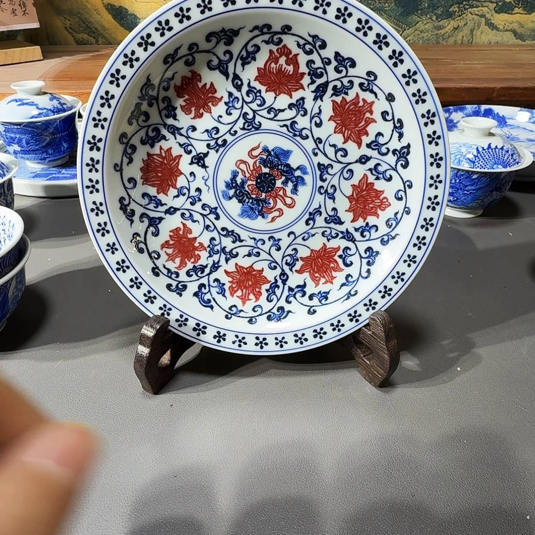 泥塑壶承手工手绘