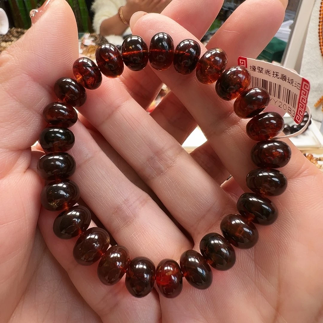 琥珀未镶嵌裸石抚顺琥珀9车厘子