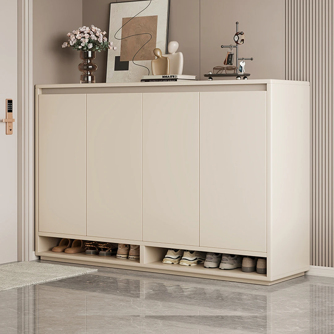 实木芯/欧松板鞋柜带门6090 1.2米1.4宽32加宽34高92-126收纳鞋架