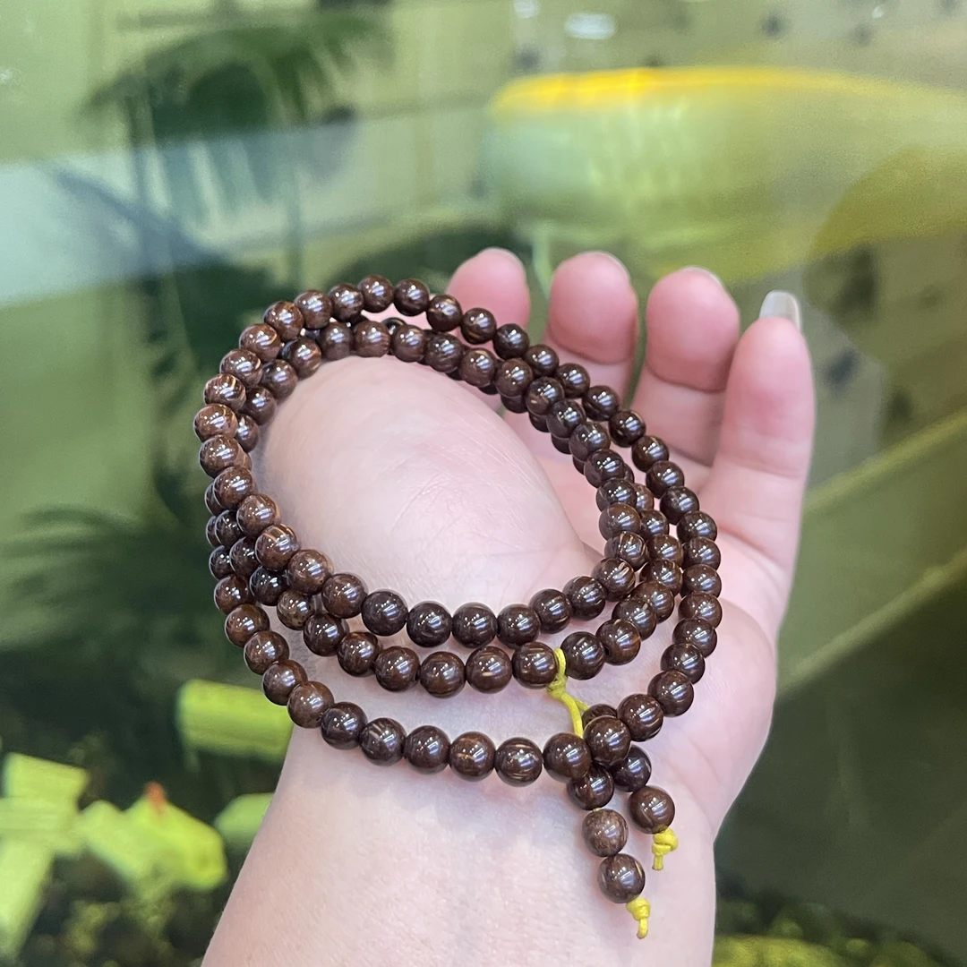 紫金库克菩提06圆珠多圈手链手串