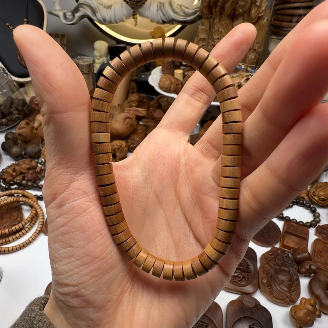 檀香木药片珠老山檀