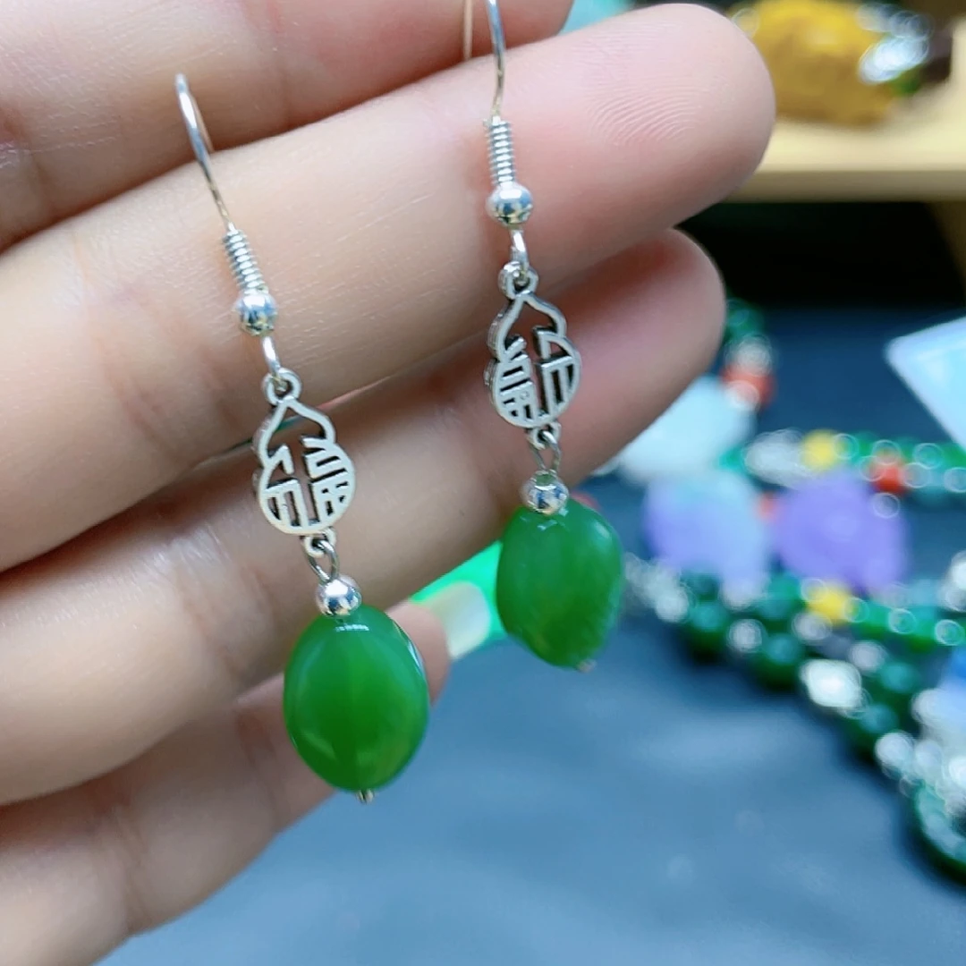 【闪购商品】合金耳坠玛瑙/玉髓