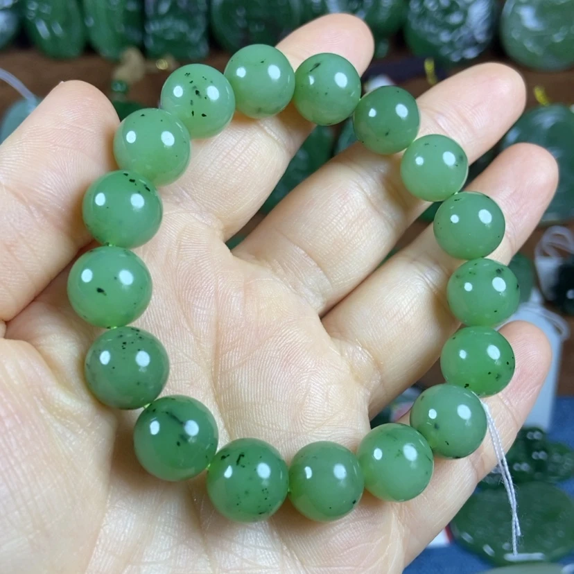 【闪购商品】未镶嵌手链和田玉（碧玉）