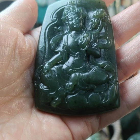 和田玉（碧玉）未镶嵌挂件