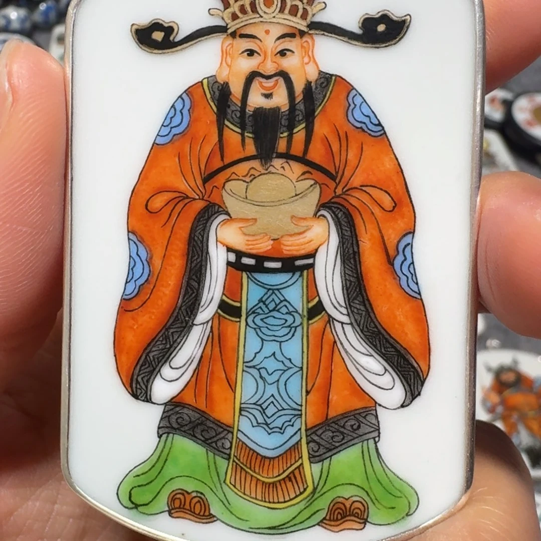 思***生瓷片精品财神爷挂件一个