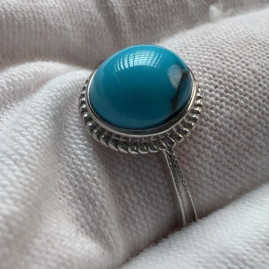 绿松石银S925镶嵌配饰