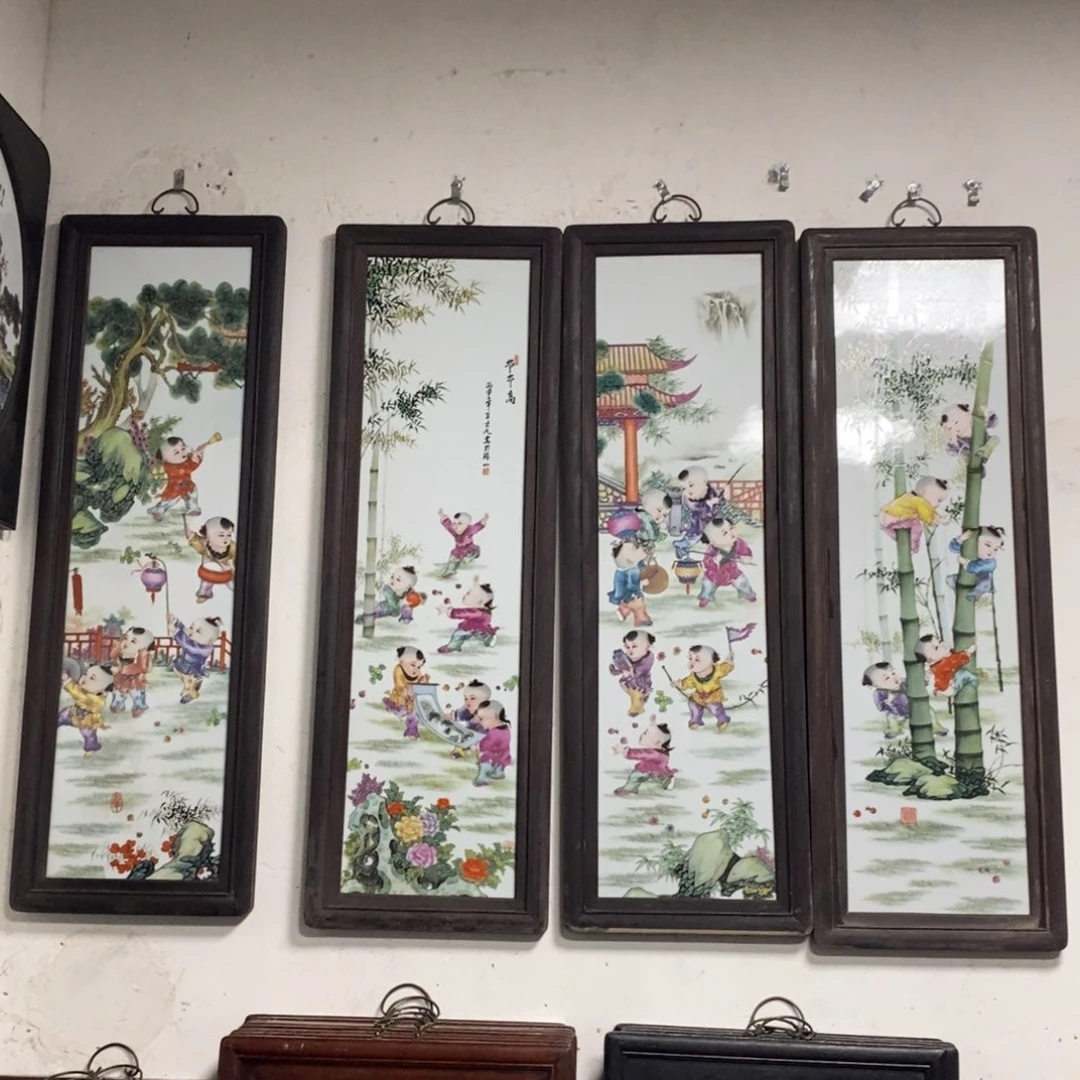 瓷片120*160 景德镇瓷板画柴窑烧制