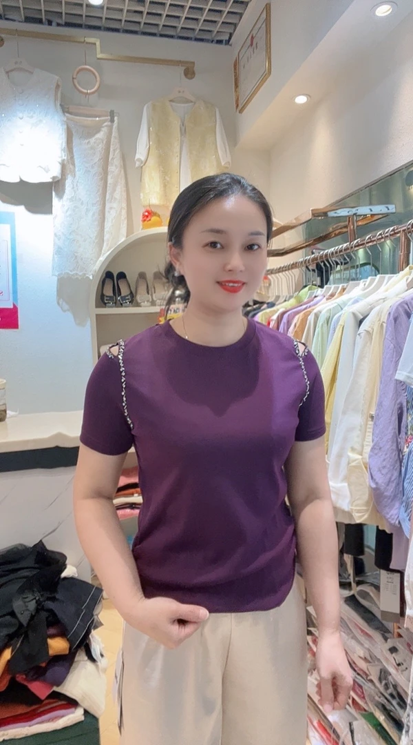 心怡百搭休闲时尚大方优雅夏季T