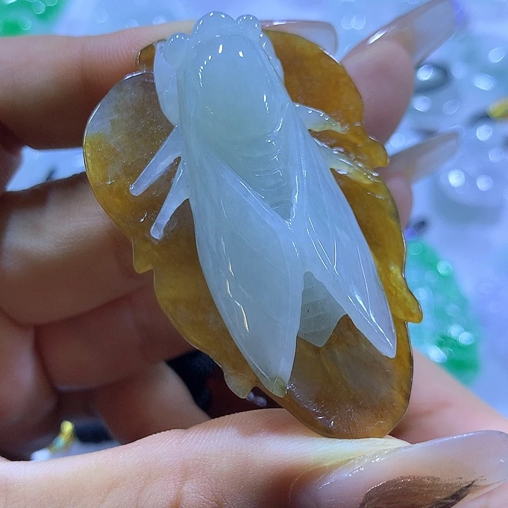颈饰未镶嵌翡翠天然翡翠A货吊坠