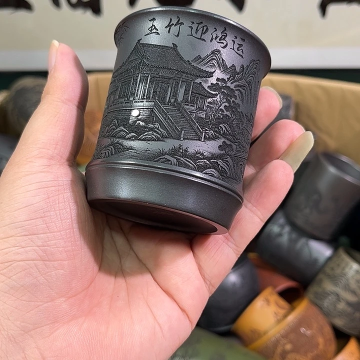 茶杯紫砂全手工紫砂主人杯