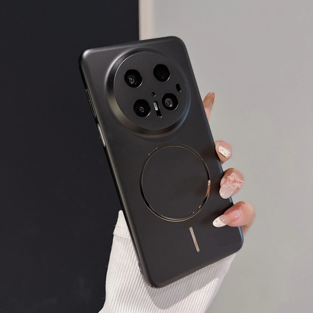 金属漆磁吸高档适用华为mate70轻奢mate60pro+手机壳超薄全包防摔