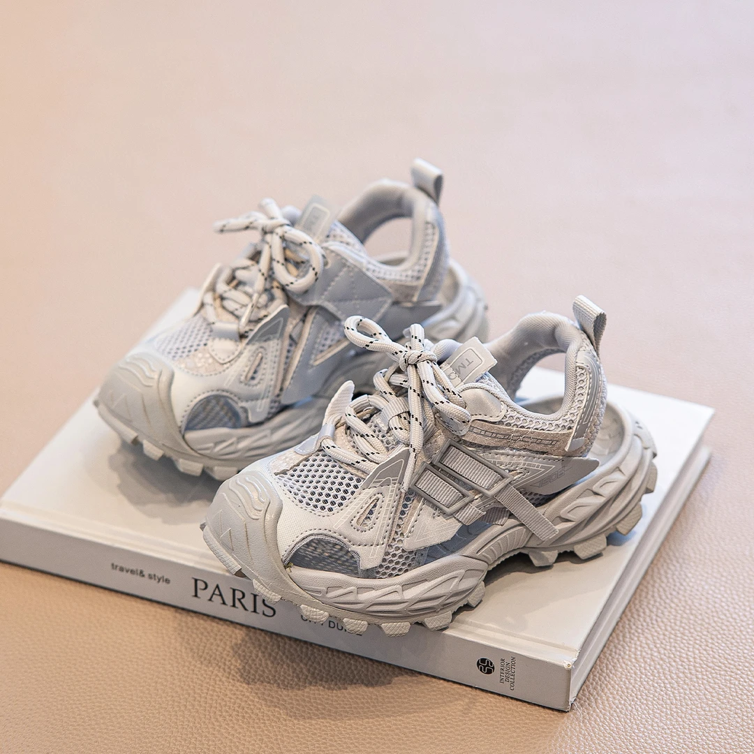 儿童凉鞋2025夏季新款男童夏天鞋子包头运动凉鞋网面透气沙滩鞋潮