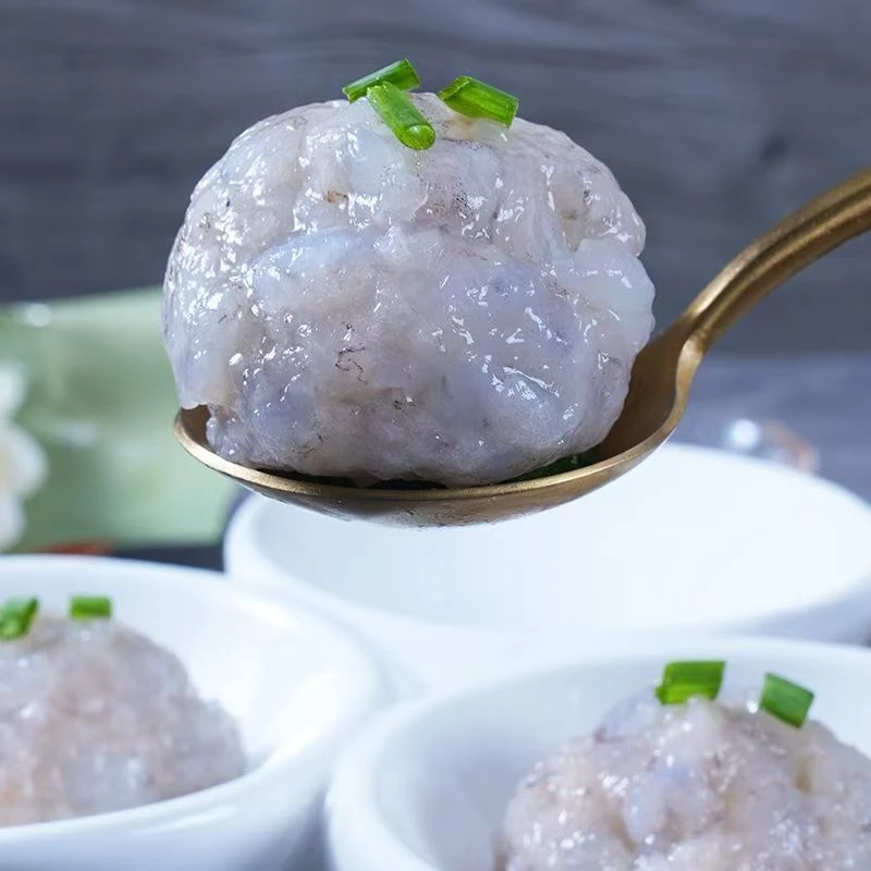 新鲜现打虾仁虾滑食材虾丸冷冻海鲜100克/包
