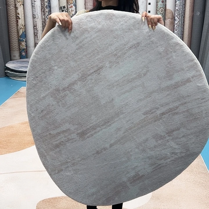 混纺加厚棉布底仿羊绒直径一米八圆全新特价福利
