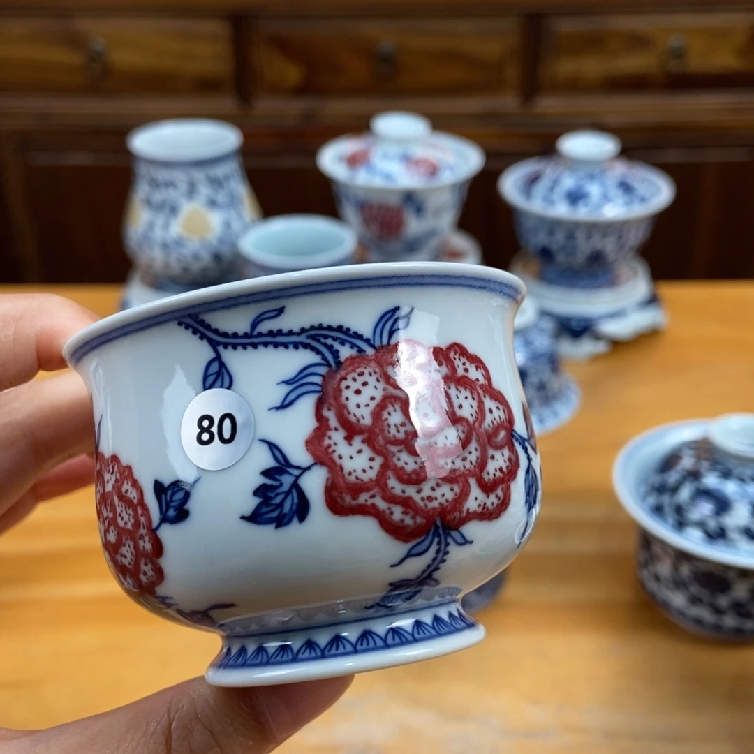 手绘现代茶具非古董