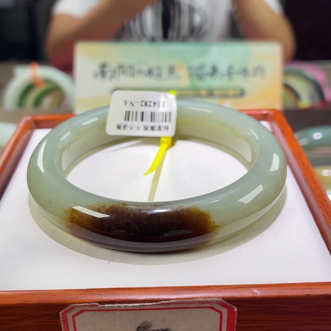 和田玉手镯未镶嵌1 55 56