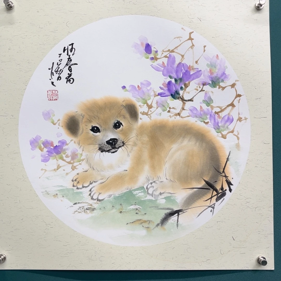 国画艺术家真人手绘