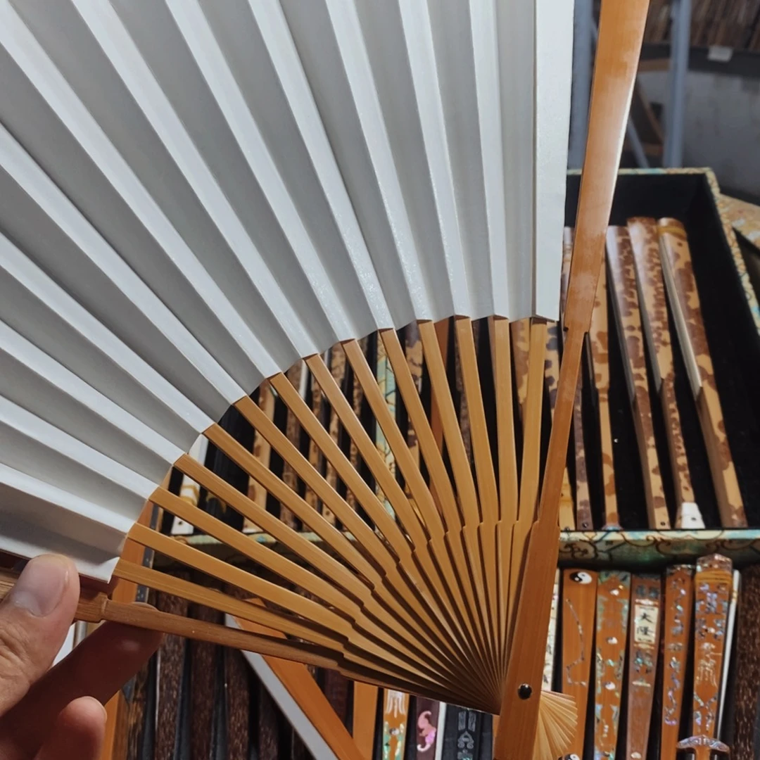 扇子合青纯手工丁磊