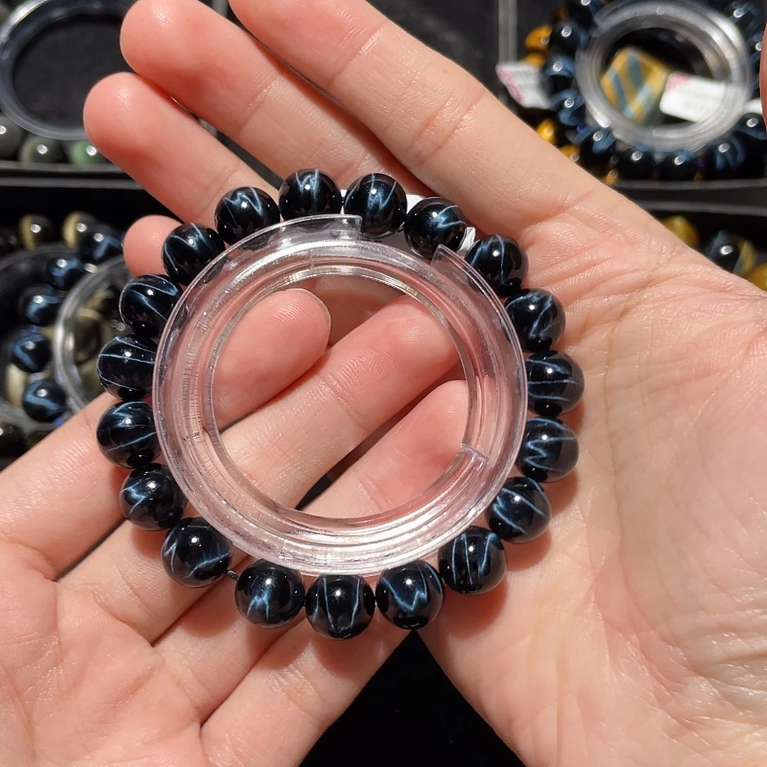 B***-未镶嵌手链木变石（虎睛石）