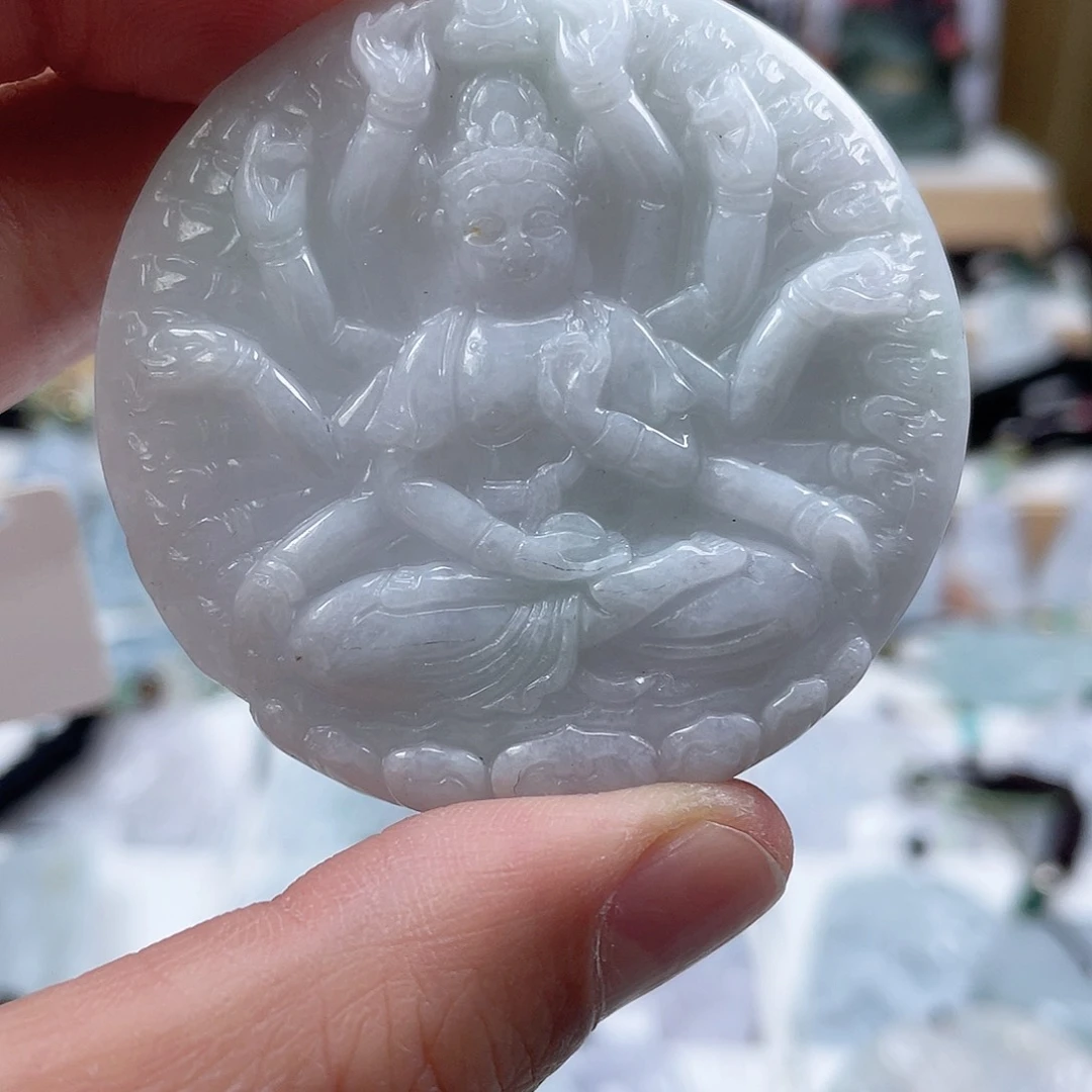 翡翠颈饰未镶嵌0342挂件