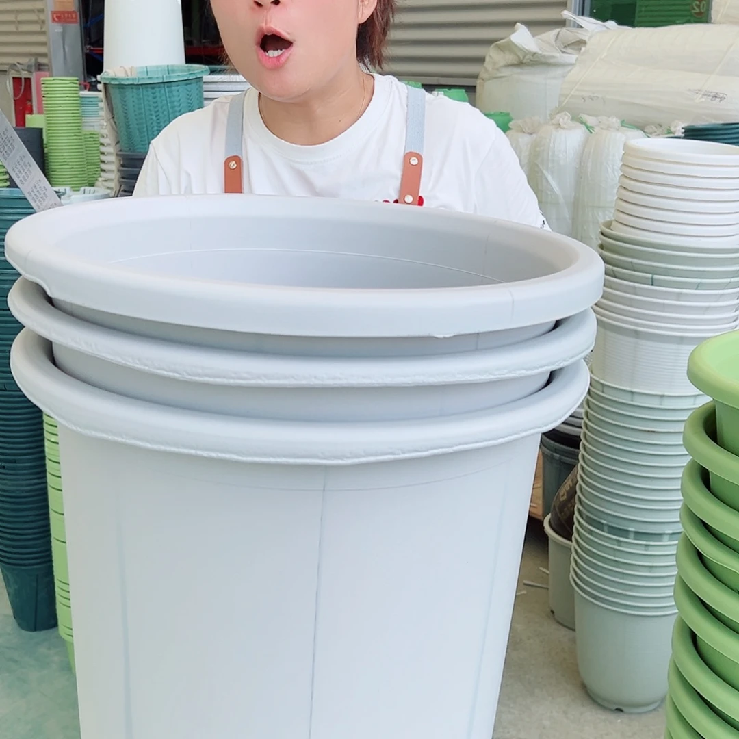 瑕疵四季盆9#灰白色3个无托