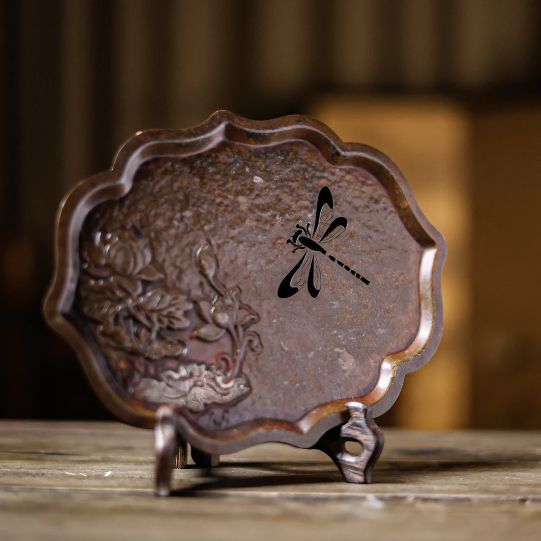 【九姐爱喝茶】如意蜻蜓壶承-长21CM宽16CM（Q7139）