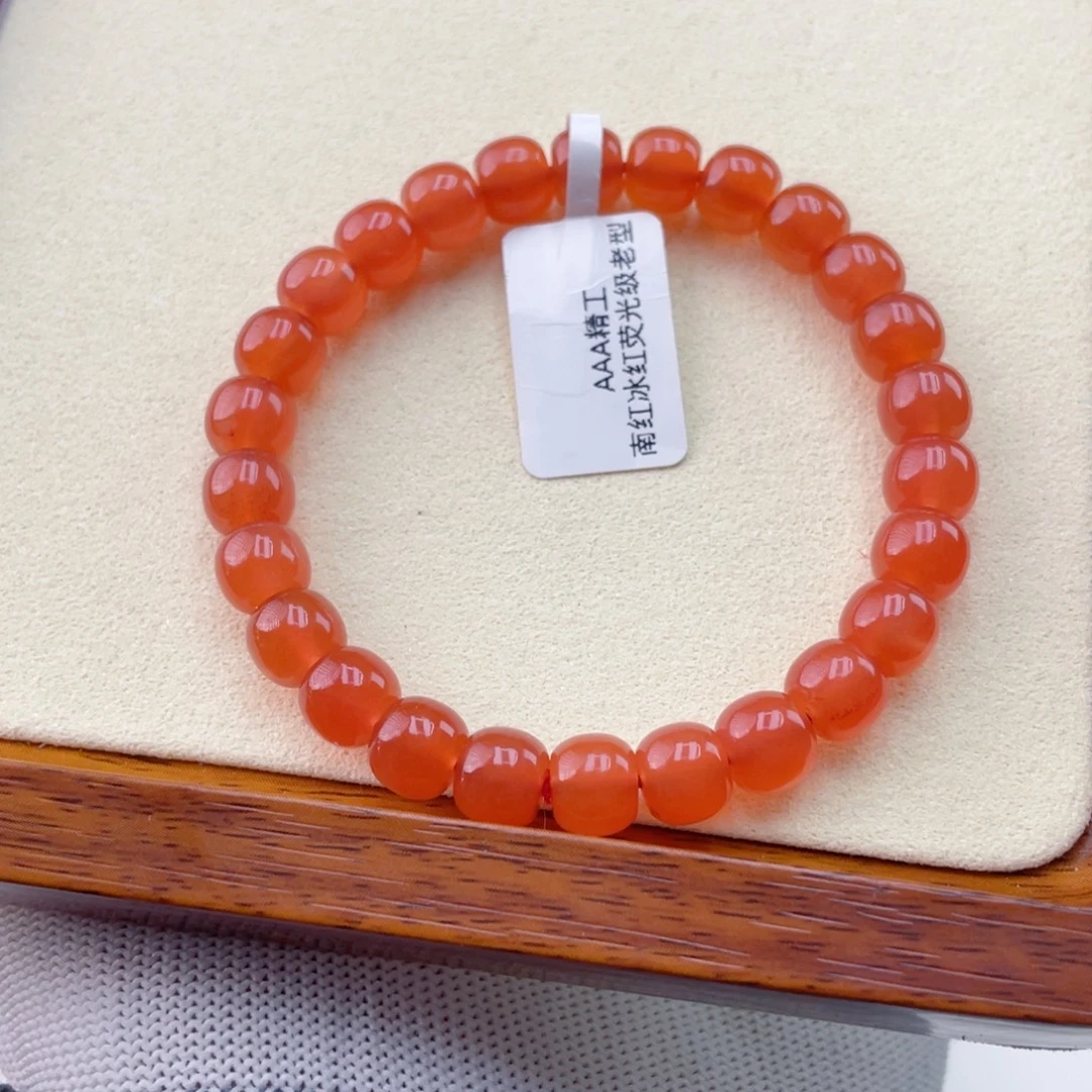 南红玛瑙未镶嵌手链南红手串19.07克