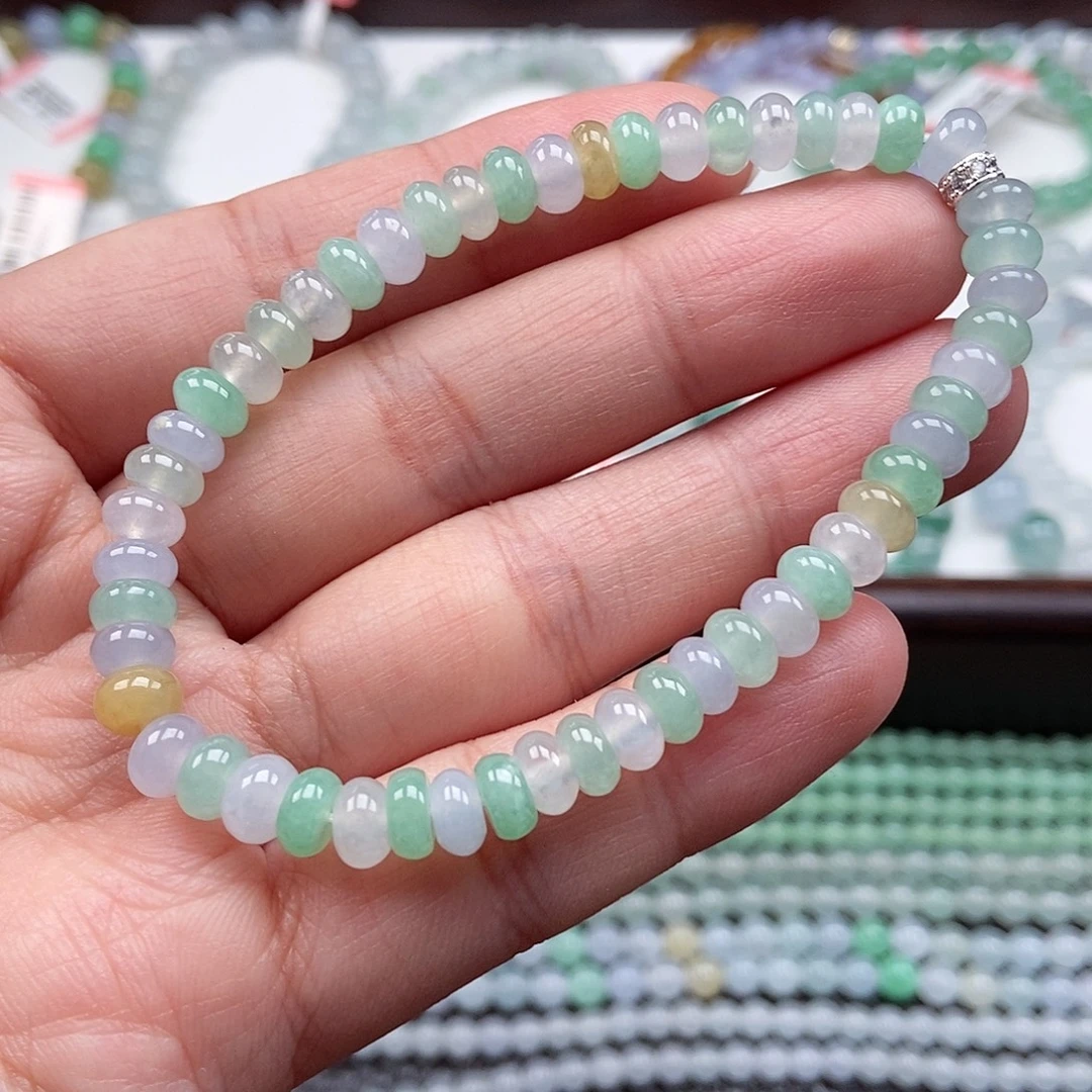 翡翠未镶嵌手链卡6