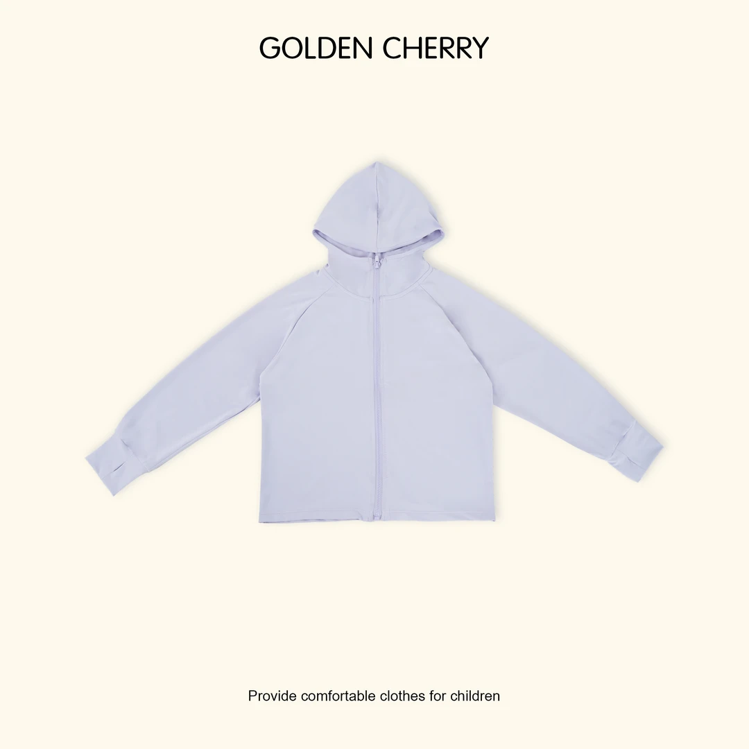 y【金樱桃Golden cherry】小童连帽拉链防晒衣JYT2176