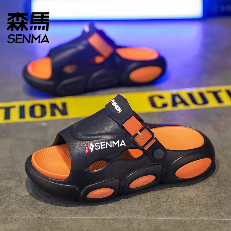 森马男鞋夏季外穿软底踩屎感一字拖舒适百搭开车两用透气沙滩凉鞋