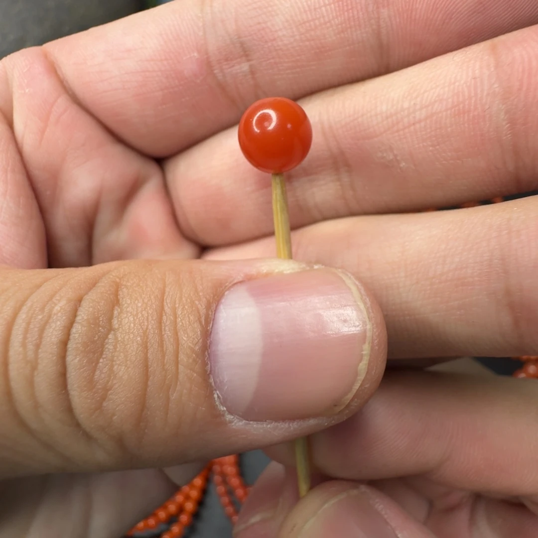 实***生南红玛瑙未镶嵌单圈1卡8