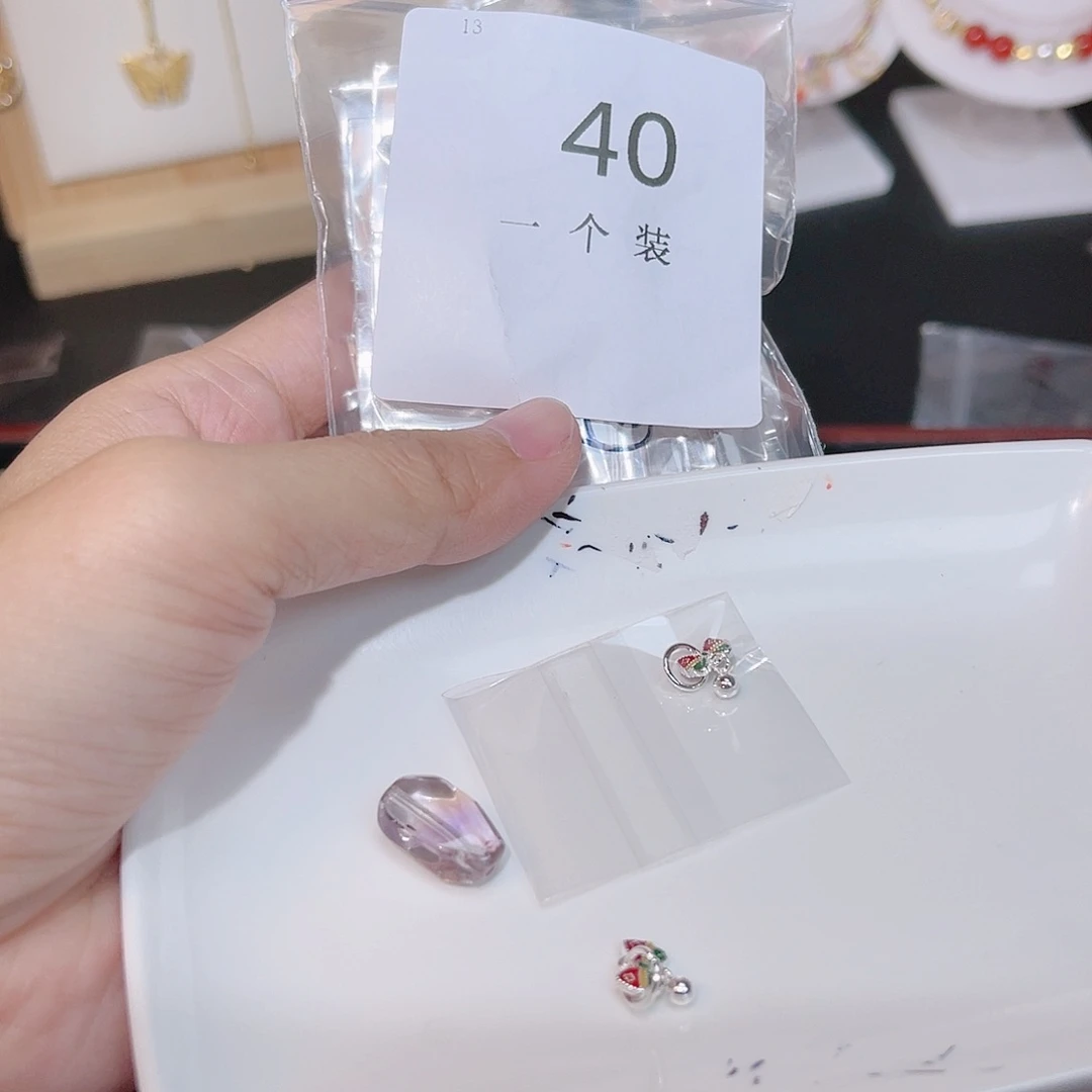 紫晶珠宝半成品银S925镶嵌40