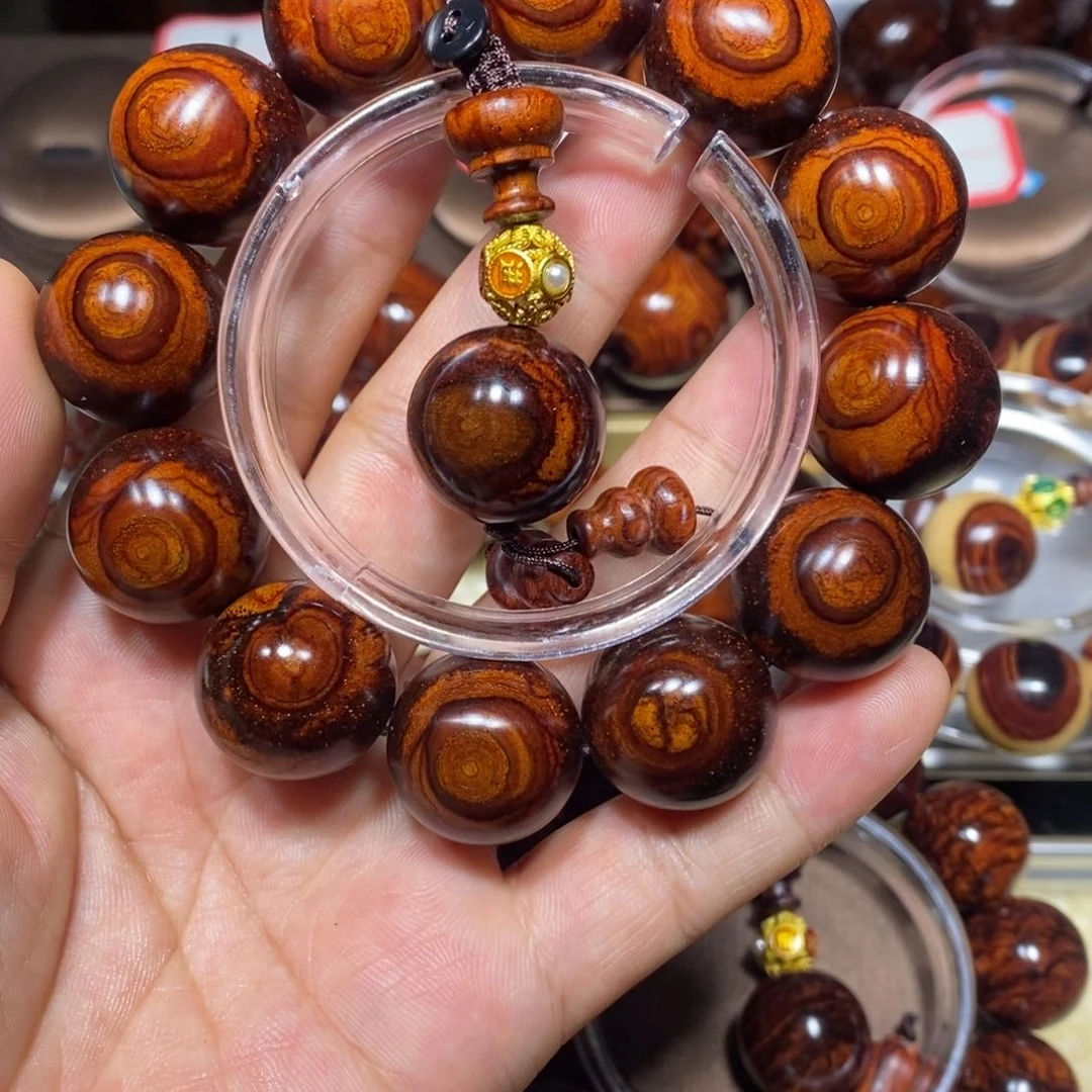 烟***大黄花梨双面天眼