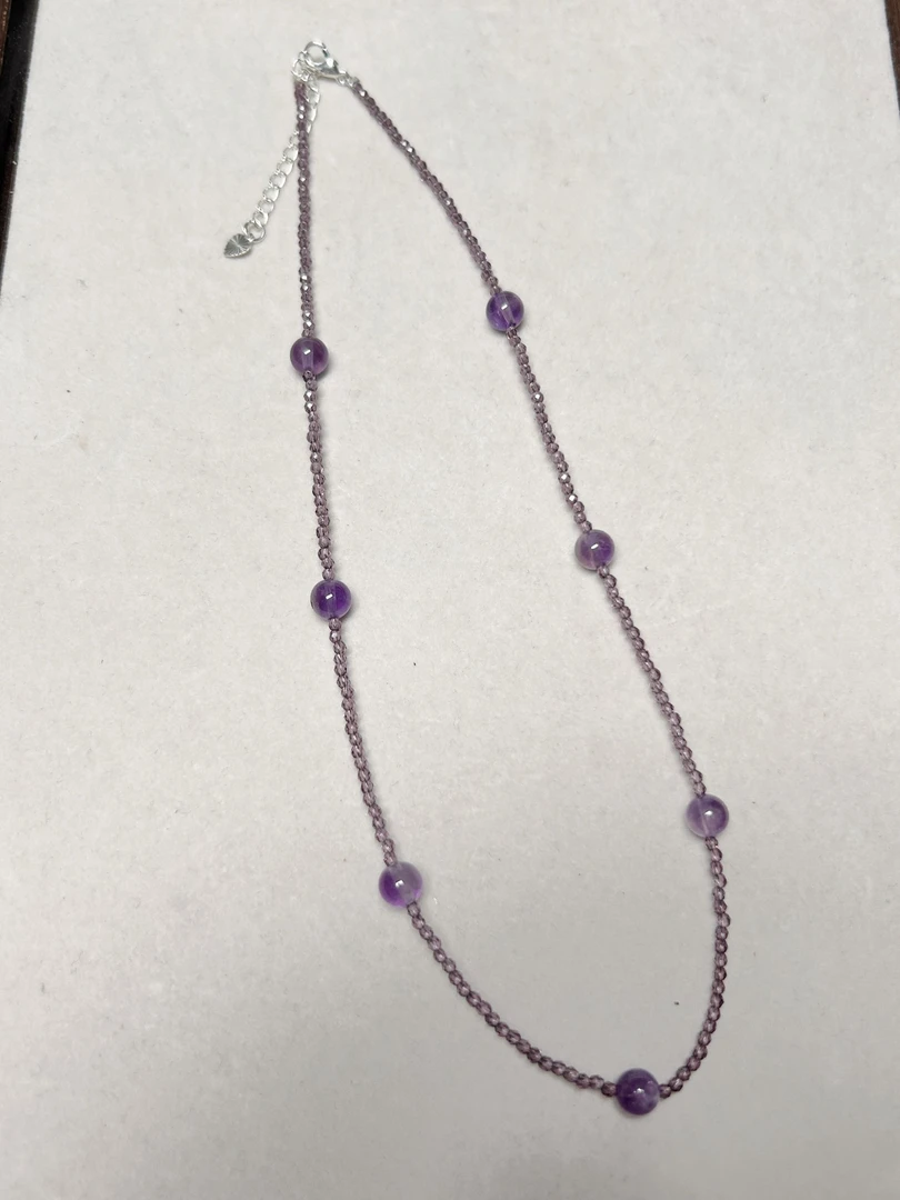 【昕禧】紫水晶满天星项链