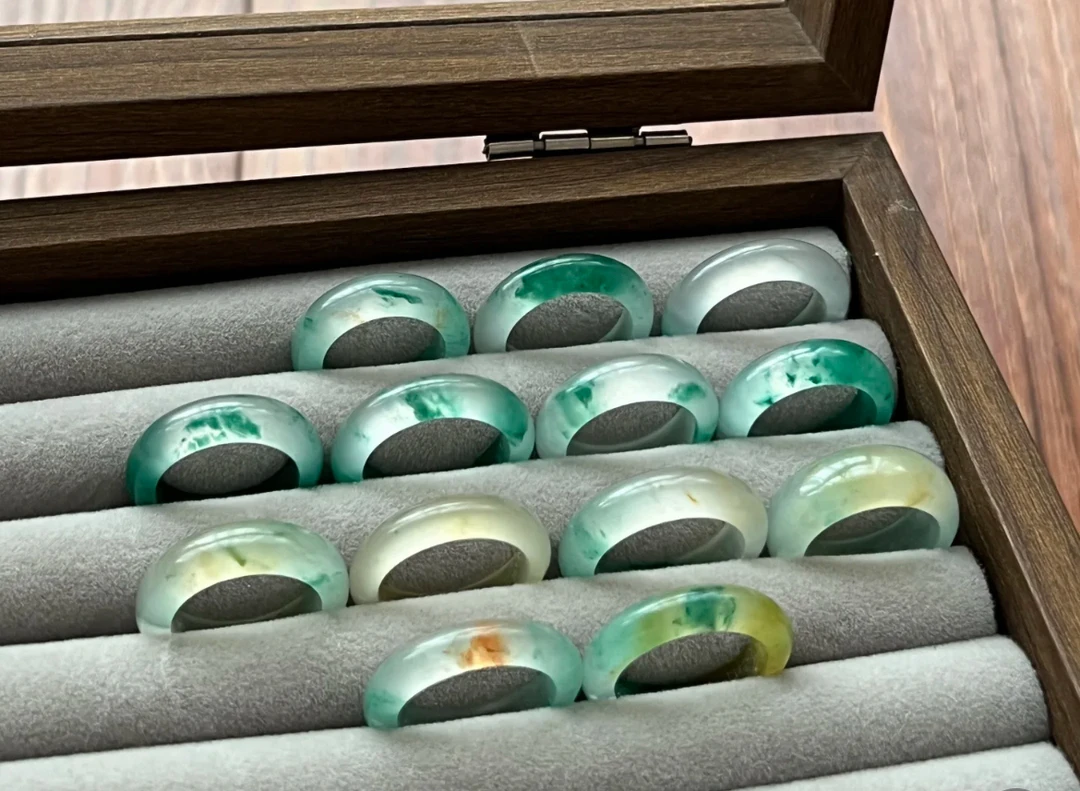 925银戒指 原创设计男女款玉石戒圈（多样性发其一）