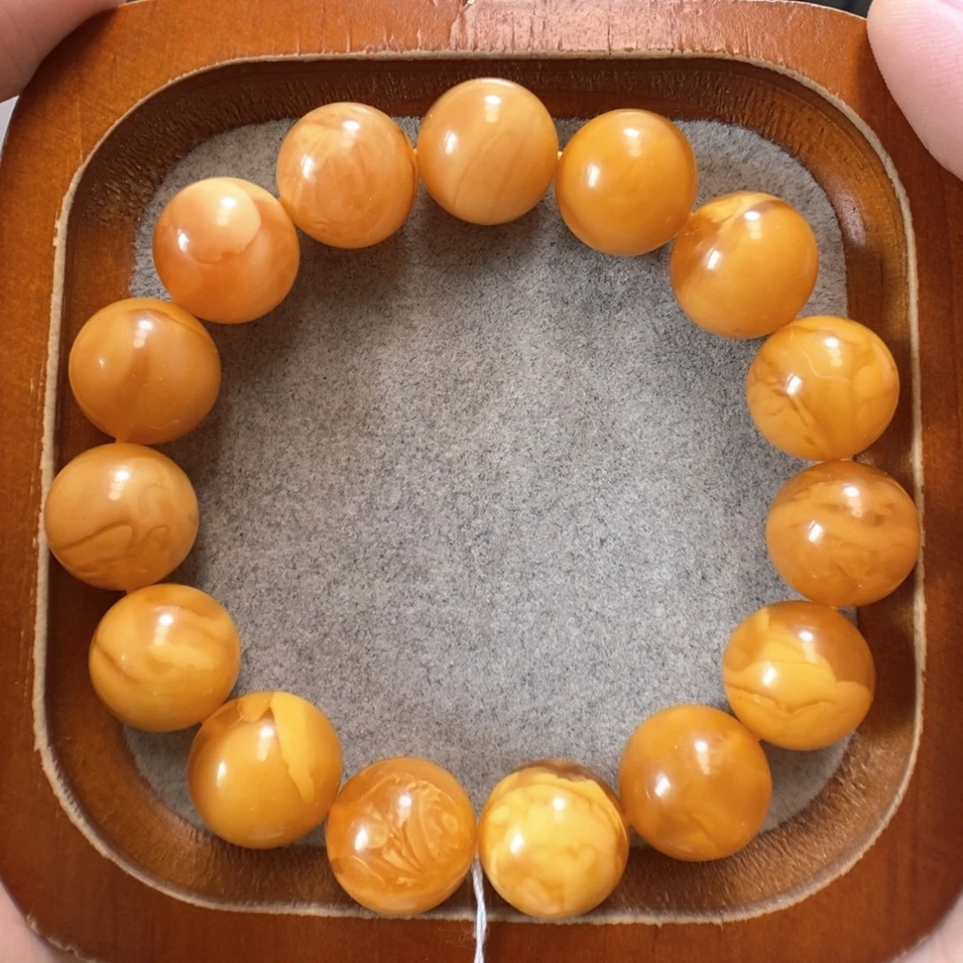 未镶嵌蜜蜡手串蜜蜡手串
