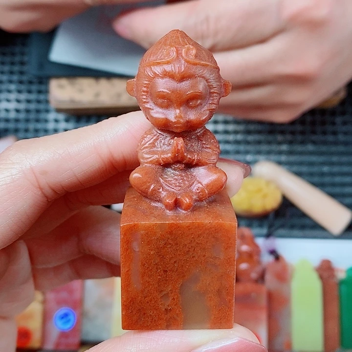 寿山石现场直播手工